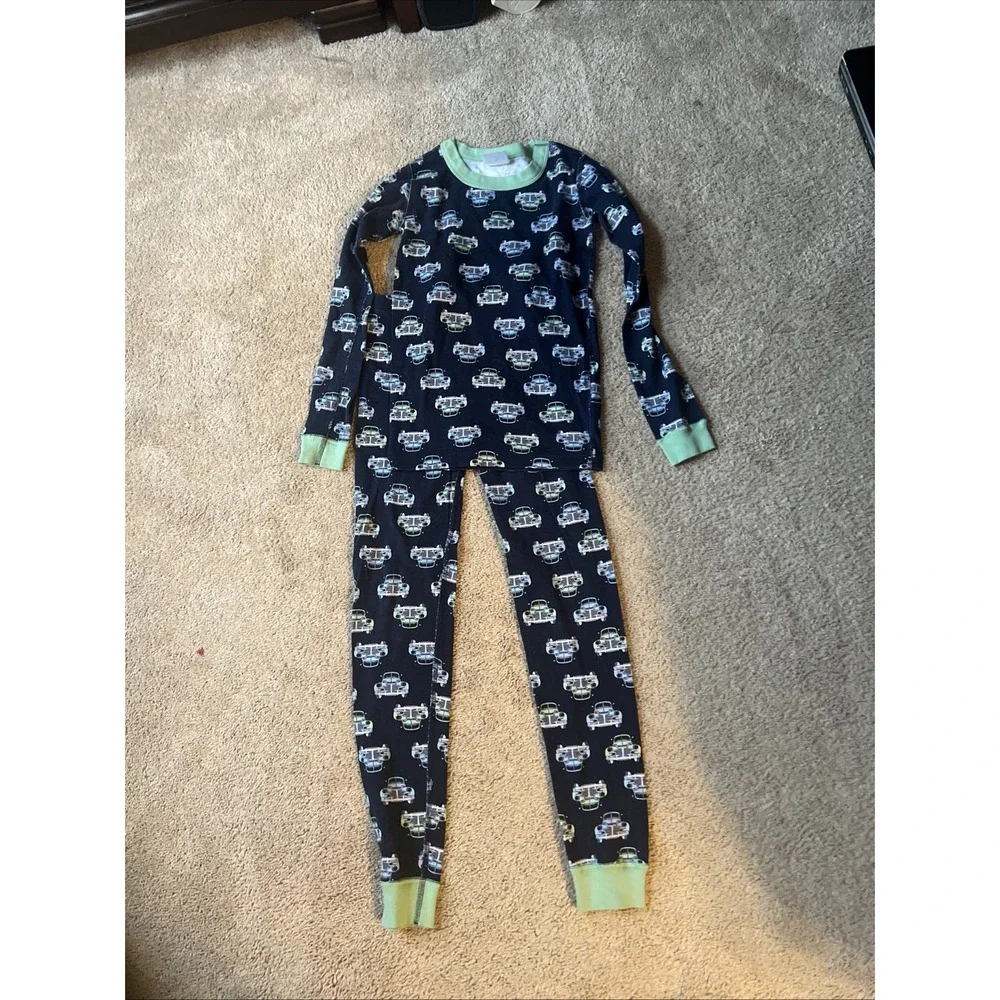 Hanna Andersson Boys LJs Size 140 US 10 Navy Blue EXCELLENT CONDITION